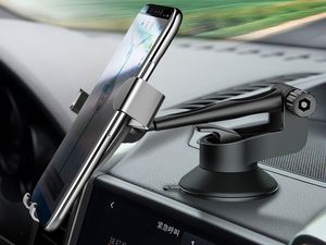 Rock Rock grawitacyjny uchwyt samochodowy na szybę deskę szary uniwersalny 6