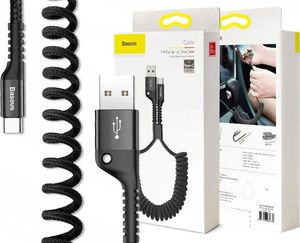 Kabel USB Baseus USB-A - USB-C 1 m Czarny (CATSR-01) 2