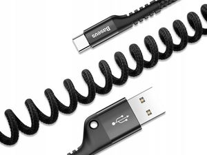 Kabel USB Baseus USB-A - USB-C 1 m Czarny (CATSR-01) 1