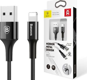 Kabel USB Baseus Baseus Shining kabel USB Lightning iPhone 2A 1m Czarny uniwersalny 1
