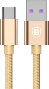 Kabel USB Baseus Wtyczka prosta USB-A - 1 m Złoty (CATKC-0V) 1