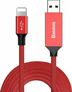 Kabel USB Baseus Baseus kabel Lightning - USB 2A 5m iPhone 6 7 8 X XS XR red uniwersalny 2