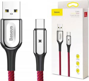 Kabel USB Baseus USB-A - 1 m Czerwony (6953156277106) 1