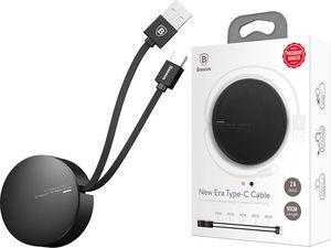 Kabel USB Baseus Baseus kabel zwijany usb-c New era 2A 0,9m czarny uniwersalny 11