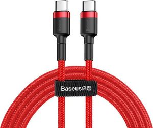Kabel USB Baseus USB-C - USB-C 1 m Czerwony (CATKLF-G09) 1