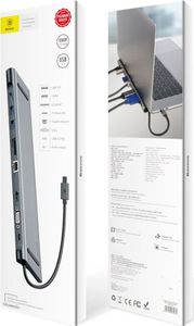 Stacja/replikator Baseus Enjoyment 10w1 USB-C (CATSX-F0G) 3