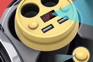 Ładowarka Remax Remax Cup CR-2XP ładowarka samochodowa hub rozdzielacz czarny uniwersalny 6