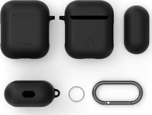 Spigen Etui ochronne Silicone Fit for AirPods 1/2 czarne 4