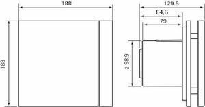 SolerPalau Vonios ventiliatorius S&P Silent 100 CZ Design 2