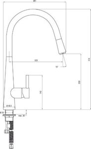 Bateria kuchenna Deante Masala stojąca czarna 2