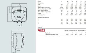 Bojler Ariston Andris Lux Eco 15 1.2 kW (3100349) 6