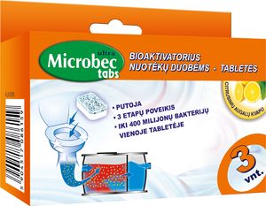 MICROBEC bioaktivatorius nuotėkų duobėms - tabletės, 3 vnt. 1