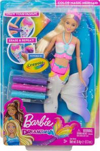 Lalka Barbie Barbie Barbie Syrenka kolorowa magia (GCG67) 1