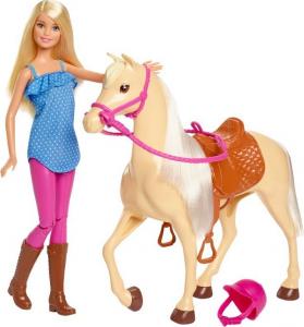 Lalka Barbie Mattel  z koniem (FXH13) 1