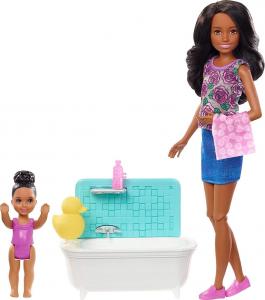Lalka Barbie Mattel Skipper: Klub opiekunek - Opiekunka z wanną (FHY97/FXH06) 2