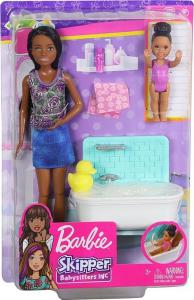 Lalka Barbie Mattel Skipper: Klub opiekunek - Opiekunka z wanną (FHY97/FXH06) 4