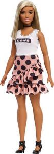 Lalka Barbie Mattel Fashionistas Modna Przyjaciółka - Blodynka, spódniczka w kropki (FXL51) 1