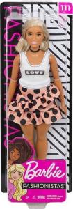 Lalka Barbie Mattel Fashionistas Modna Przyjaciółka - Blodynka, spódniczka w kropki (FXL51) 3