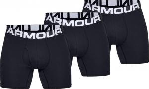 Under Armour Bokserki męskie Charged Cotton 6in 3-Pack czarne r. S (1327426-001) 1