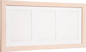 Baby HandPrint potrójna ramka z glinką biała 3