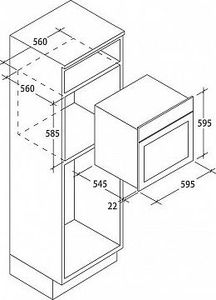 Piekarnik Candy FCP502X 65 L A 3