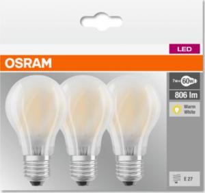 Osram LED ClasA 230V 7W 827 E27 noDIM A++ 806lm 2700K 10000h 4