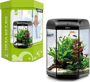 Axentia Akvariumas Hexa Set 60 Black 3