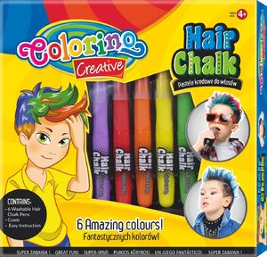 Colorino Zestaw pasteli kredowych do włosów 6 szt Boys Colorino Kids 36988 (36988PTR) 1