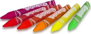 Colorino Vaškinės trikampės kreidelės Colorino Kids, 6 neoninių spalvų 2