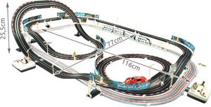 Duży tor wyścigowy i samochodowy z pilotem 630 cm 2