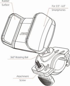 Swissten Uchwyt zaciskowy do roweru S-Grip BCCL1 SW-BKH-BK 5