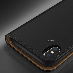 Dux Ducis Wish skórzane etui pokrowiec ze skóry naturalnej iPhone XS / X czerwony uniwersalny 11