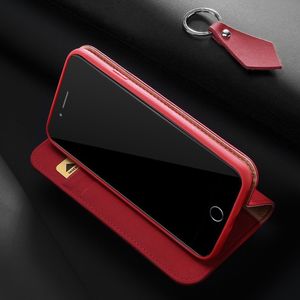 Dux Ducis Wish skórzane etui pokrowiec ze skóry naturalnej iPhone 8 Plus / 7 Plus czarny uniwersalny 17