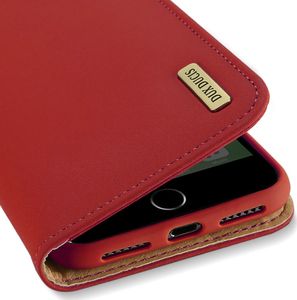 Dux Ducis Wish skórzane etui pokrowiec ze skóry naturalnej iPhone 8 / 7 czerwony uniwersalny 3