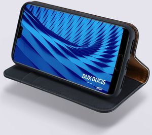 Dux Ducis Wish skórzane etui pokrowiec ze skóry naturalnej Huawei P20 Pro czarny uniwersalny 11