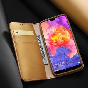 Dux Ducis Wish skórzane etui pokrowiec ze skóry naturalnej Huawei P20 Pro czarny uniwersalny 13