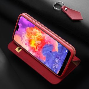 Dux Ducis Wish skórzane etui pokrowiec ze skóry naturalnej Huawei P20 Pro czarny uniwersalny 15