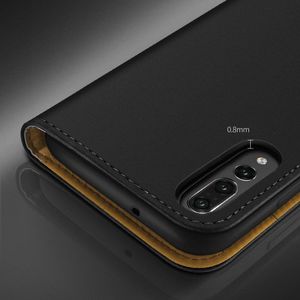 Dux Ducis Wish skórzane etui pokrowiec ze skóry naturalnej Huawei P20 Pro czarny uniwersalny 10