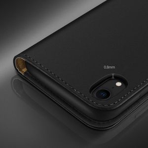 Dux Ducis Wish skórzane etui pokrowiec ze skóry naturalnej iPhone XR czerwony uniwersalny 11