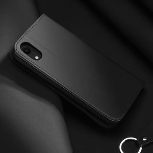 Dux Ducis Wish skórzane etui pokrowiec ze skóry naturalnej iPhone XR czerwony uniwersalny 16