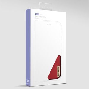 Dux Ducis Wish skórzane etui pokrowiec ze skóry naturalnej iPhone XR czerwony uniwersalny 18