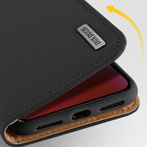 Dux Ducis Wish skórzane etui pokrowiec ze skóry naturalnej iPhone XR czerwony uniwersalny 10