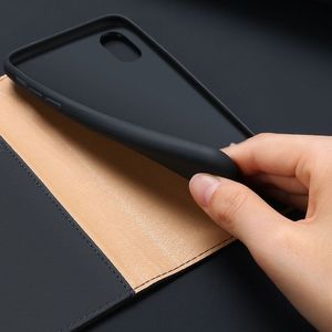 Dux Ducis Wish skórzane etui pokrowiec ze skóry naturalnej iPhone XS Max czarny uniwersalny 9