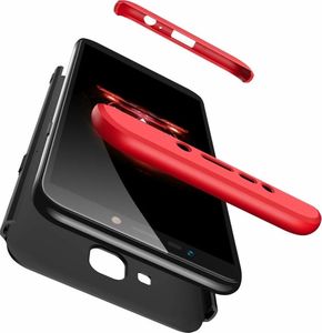Hurtel 360 Protection etui na całą obudowę przód + tył Samsung Galaxy J4 Plus 2018 J415 czarno-czerwony uniwersalny 3