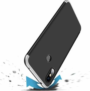 Hurtel 360 Protection etui na całą obudowę przód + tył Xiaomi Redmi Note 6 Pro czarno-srebrny uniwersalny 2