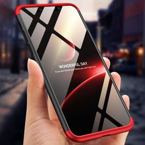Hurtel 360 Protection etui na całą obudowę przód + tył iPhone XR czarno-czerwony (logo hole) uniwersalny 3