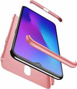 Hurtel 360 Protection etui na całą obudowę przód + tył OnePlus 6T różowy uniwersalny 5