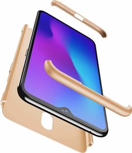 Hurtel 360 Protection etui na całą obudowę przód + tył OnePlus 6T złoty uniwersalny 3