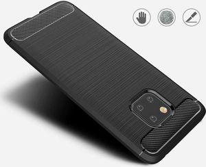 Hurtel Carbon Case elastyczne etui pokrowiec Huawei Mate 20 Pro niebieski uniwersalny 4