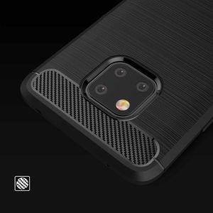 Hurtel Carbon Case elastyczne etui pokrowiec Huawei Mate 20 Pro czarny uniwersalny 7